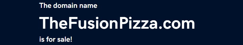 The Fussion Pizza